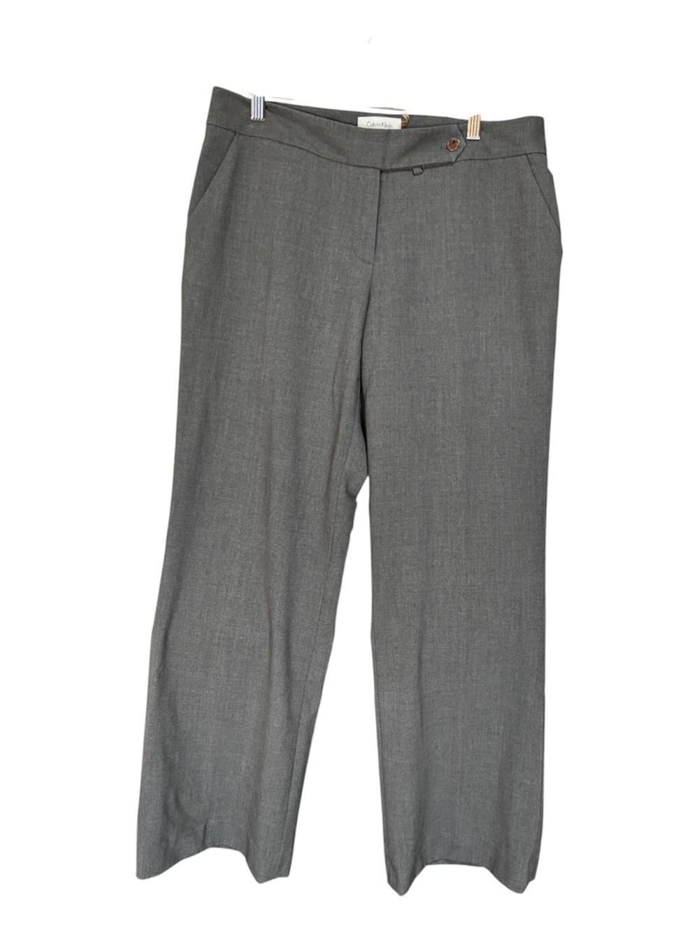Calvin Klein Gray Men's Dress Pants - Straight Leg